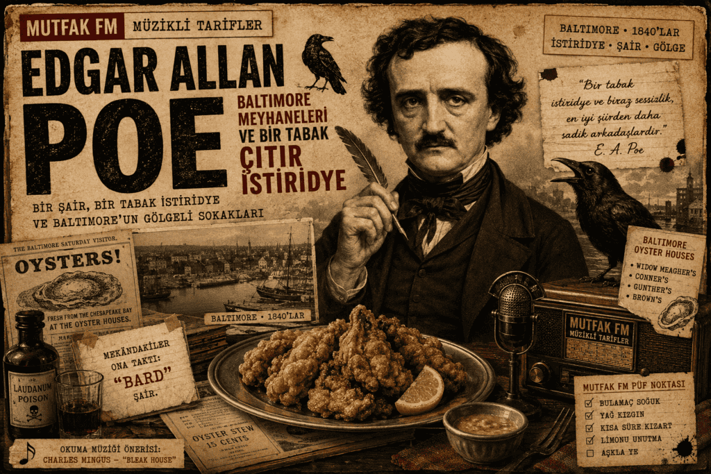 Edgar Allan Poe, Baltimore Meyhaneleri ve Bir Tabak Çıtır İstiridye