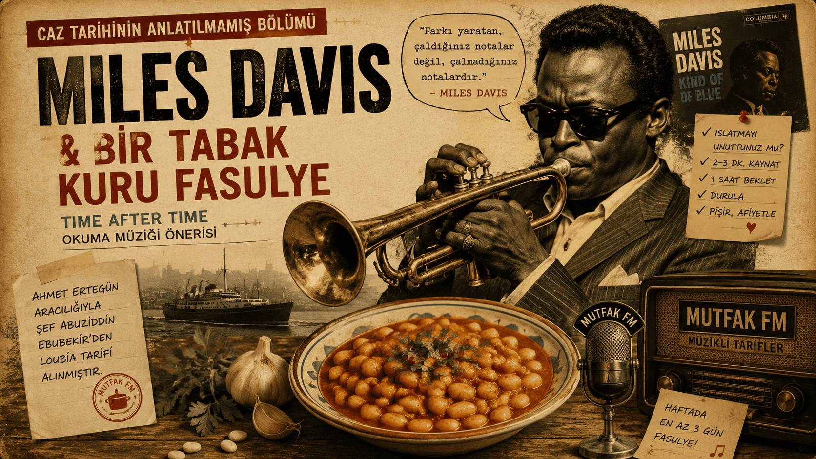 Miles Davis ve bir tabak kuru fasulye – Mutfak FM